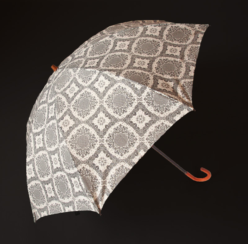 WAKAOヨーロピアンガーデン(リリカルホワイト)晴雨兼用折畳日傘