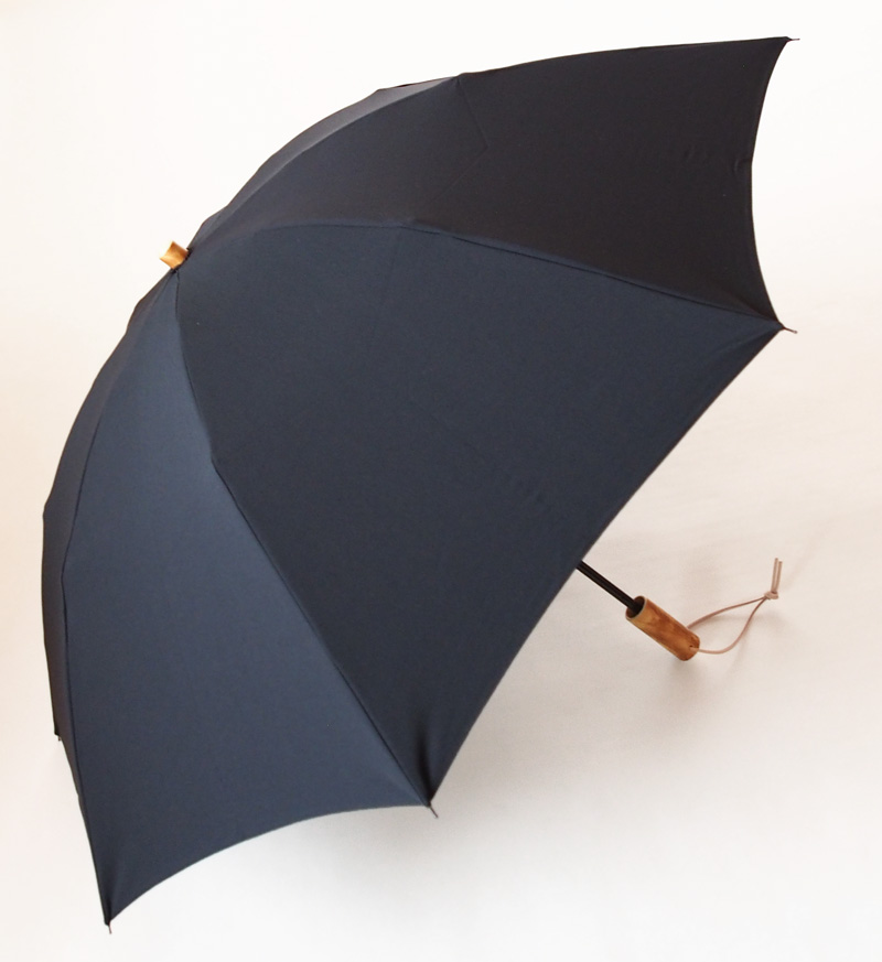 【心斎橋みや竹×WAKAO】 ジュリアード（ブラック）晴雨兼用折畳傘