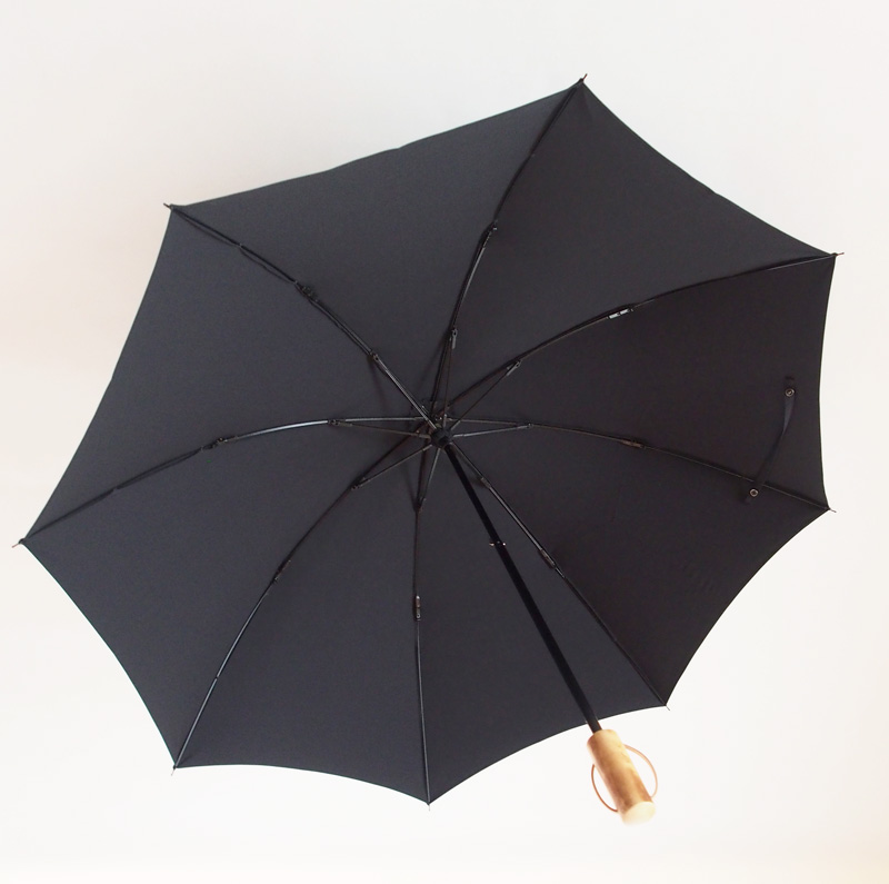【心斎橋みや竹×WAKAO】 ジュリアード（ブラック）晴雨兼用折畳傘