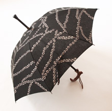 婦人杖傘（日傘/純パラソル） 有松絞り　黒