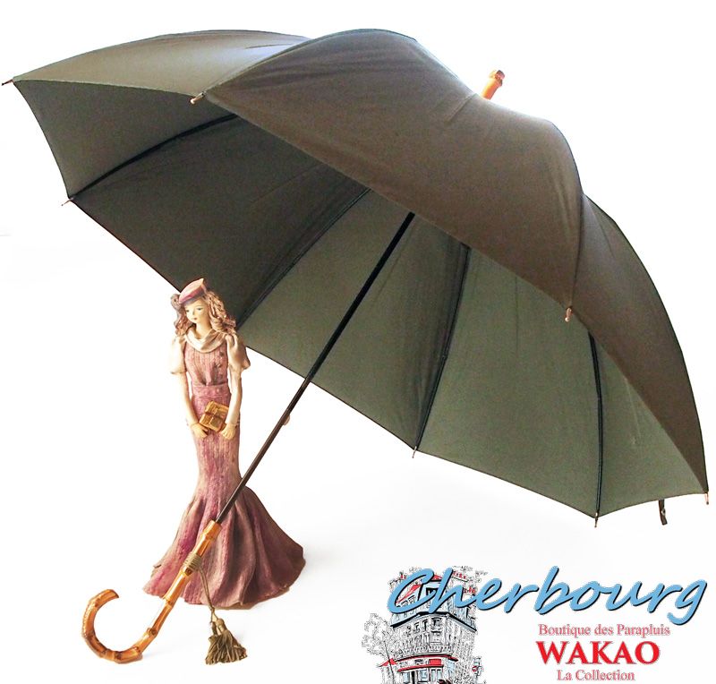 WAKAO　シェルブール(カーキグリーン)<br>ドーム型フォルム雨傘
